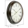 Emmaline Round Wall Clock - Brown