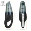 Car Handheld Vacuum Cleaner Cordless Rechargeable Hand Vacuum Portable Strong Suction Vacuum - Black