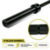 6 ft Barbell Bar, Olympic Weightlifting bar, 2 inch rotating sleeves, 800-Pound Capacity - 6'