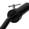 Barbell 48 In. Olympic Super Curl Weight Bar, Chrome - Black