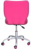 Mid-Back Office Chair with Matching Color Casters, Teal Faux Leather - Pink