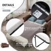 57.5" Orisfur Pull Out Sofa Bed Loveseat Sleeper with Twin Size Memory Mattress for Living Room Spaces, Brown - as Pic