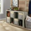 8-Cube Storage Organizer, White Texture - Rustic Gray