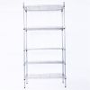 5-Shelf Adjustable;  Heavy Duty Storage Shelving Unit ;  Steel Organizer Wire Rack - Silver