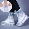 1pc Reusable Men And Women Rain Boots Cover Anti-Slip Wear-resistant Protective Cover Waterproof Layer - B White - M(37-38)