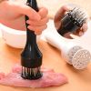 1pc 304 Stainless Steel Meat Tenderizer; 24 Steel Needles To Loosen Meat Artifact; Tender Meat And Break Tendons - black