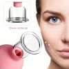 Vacuum Cupping Glass Jar Cellulite Massager For Face Acupuncture Hijama Suction Cup Reduce Puffiness Health Care Face Sucker - Pink