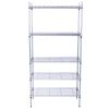 5-Shelf Adjustable;  Heavy Duty Storage Shelving Unit ;  Steel Organizer Wire Rack - Silver