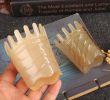 Natural Horn Comb Head Massage Brush Round Wide Tooth Health Hair Brush Static-Free Massage Brush - Default