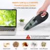 Car Handheld Vacuum Cleaner Cordless Rechargeable Hand Vacuum Portable Strong Suction Vacuum - Black