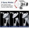 High Pressure Rainfall Shower Head/Handheld Combo, Luxury Modern Chrome Plated with 60'' Hose Anti-leak with Holder - Chrome