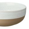 White Round Stoneware 16-Piece Dinnerware Set - White