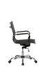 37.5 in Manager's Chair with Adjustable Height & Swivel, 250 lb. Capacity, Black - Black