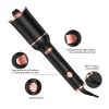 Automatic Hair Curler Ceramic Curling Irons Wand Rotating Curling Wand Electric Hair Waver Styling Tools Auto Hair Crimper - black