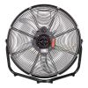 20 inch High Velocity Drum Fan with Wall Mount, Black - Black