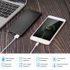 20000mAh Power Bank Ultra-thin External Battery Pack Phone Charger - Black