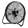 20 inch High Velocity Drum Fan with Wall Mount, Black - Black